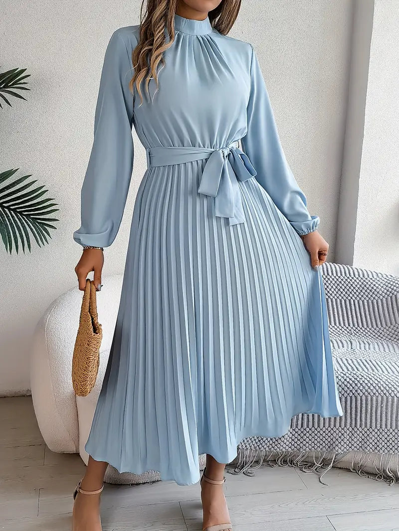 scoop women's blouson sleeve belted waist pleated oversized midi dress Scoop NYC | Dresses | Scoop Blouson Sleeve Belted Waist Pleated Oversized  Midi Dress